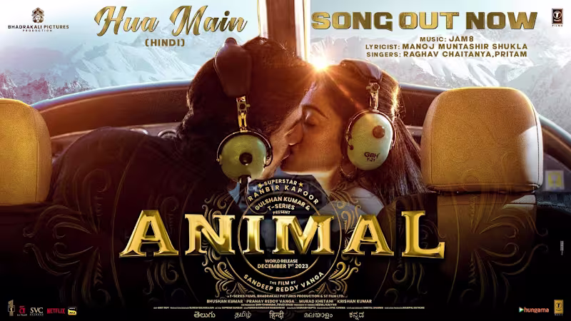 Cover image for ANIMAL: HUA MAIN (Song) | Ranbir Kapoor | Rashmika M | Sandeep …