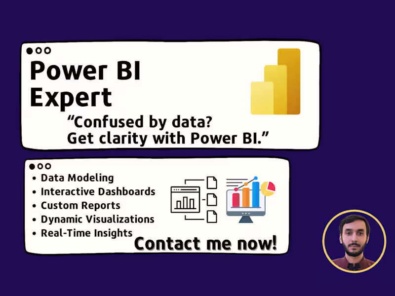 Cover image for Power BI Reports & Dashboards for Business Insights