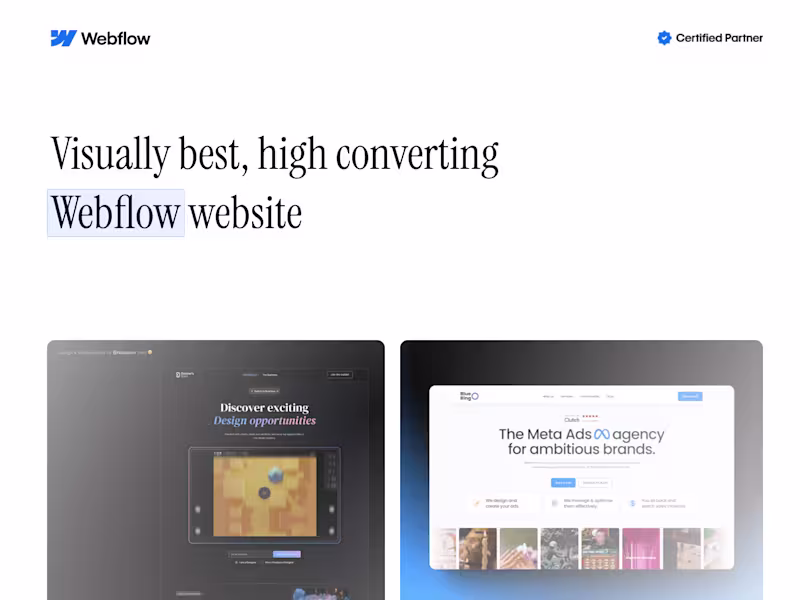 Cover image for Webflow Website