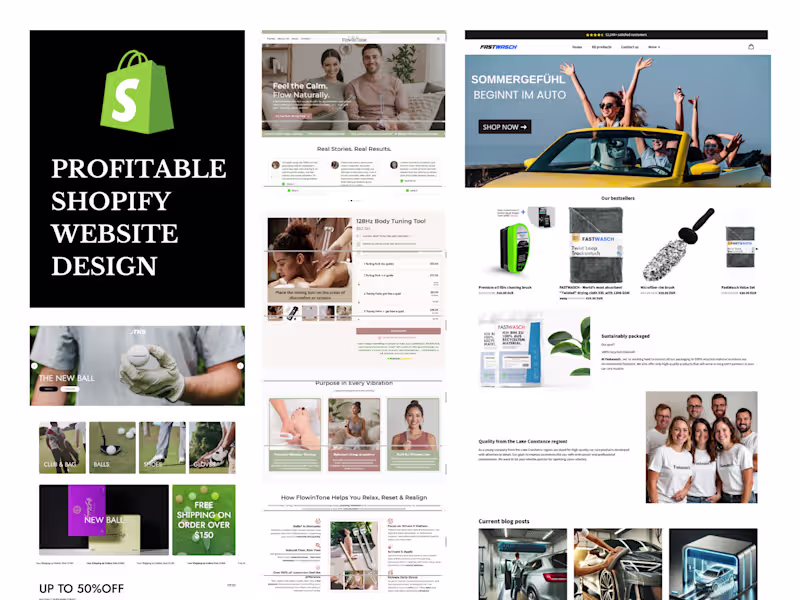 Cover image for Shopify Website Design, Develop/setup Shopify dropshipping store
