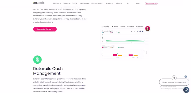 Cover image for DataRails Finance Website Development