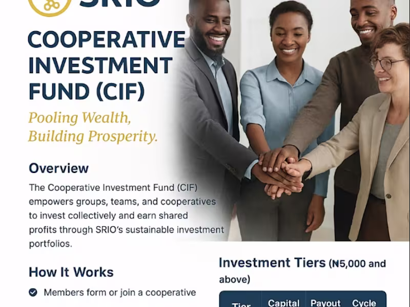 Cover image for (SRIO) Designs and build modern financial and social impact web.