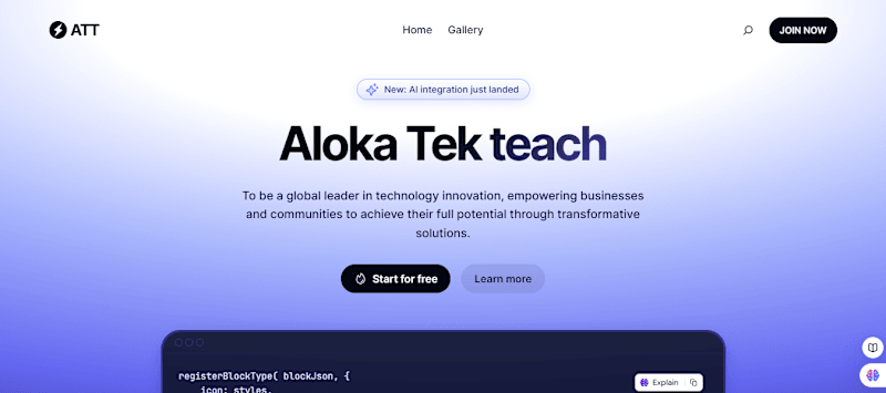 Cover image for Aloka Tek Teach Web Site