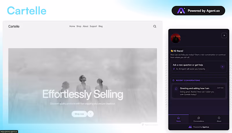 Cover image for Support AI Agent for Cartelle