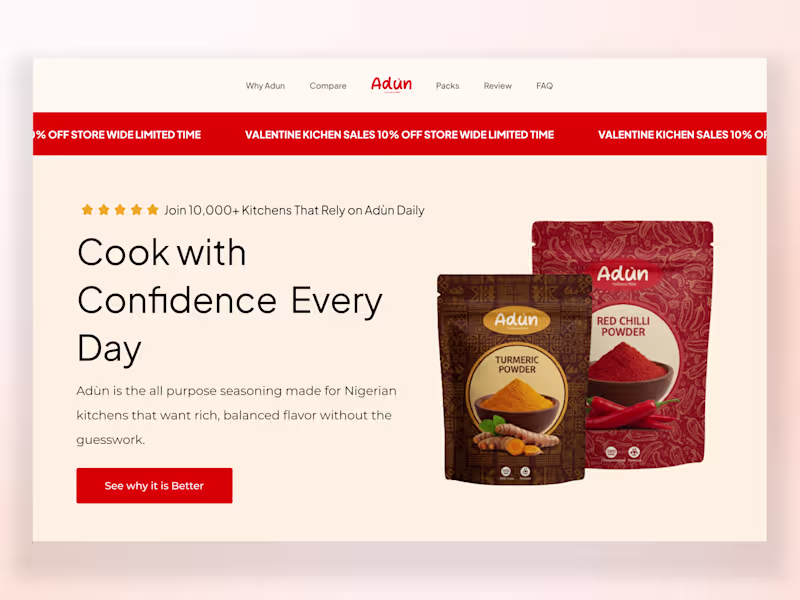 Cover image for Adùn Pagedeck Landing Page Design and Shopify Integration