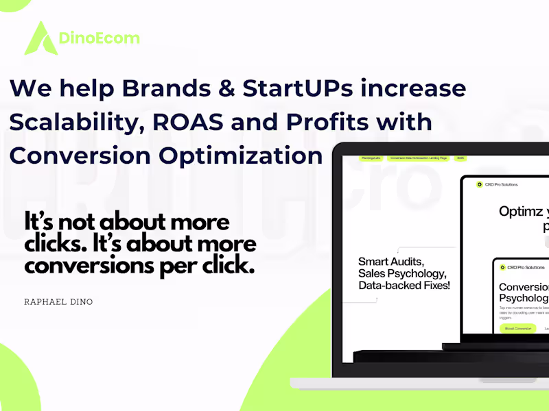 Cover image for I turn clicks into cash with smart CRO hacks.