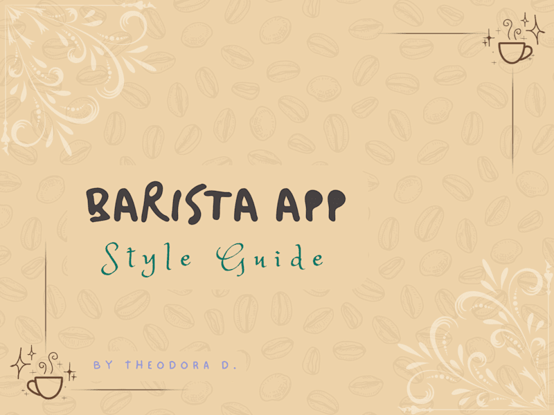 Cover image for Barista App Style Guide