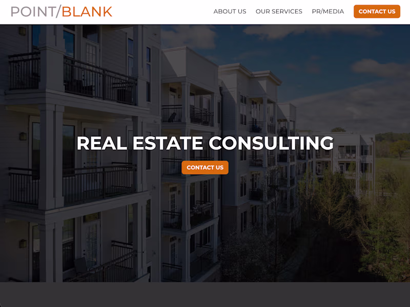 Cover image for POINT/BLANK Website Redesign