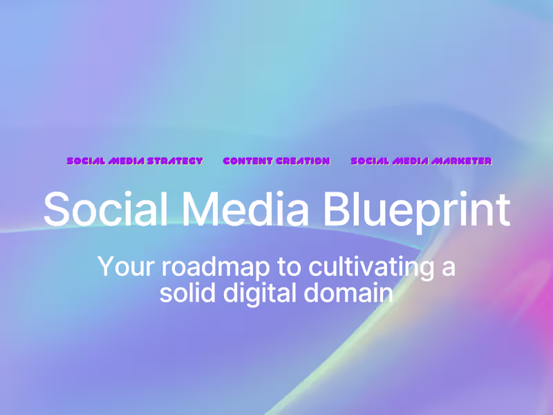 Cover image for Social Media Management