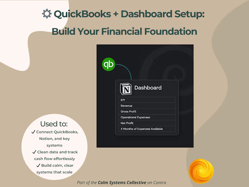 Cover image for 🌿 QuickBooks + Dashboard Setup