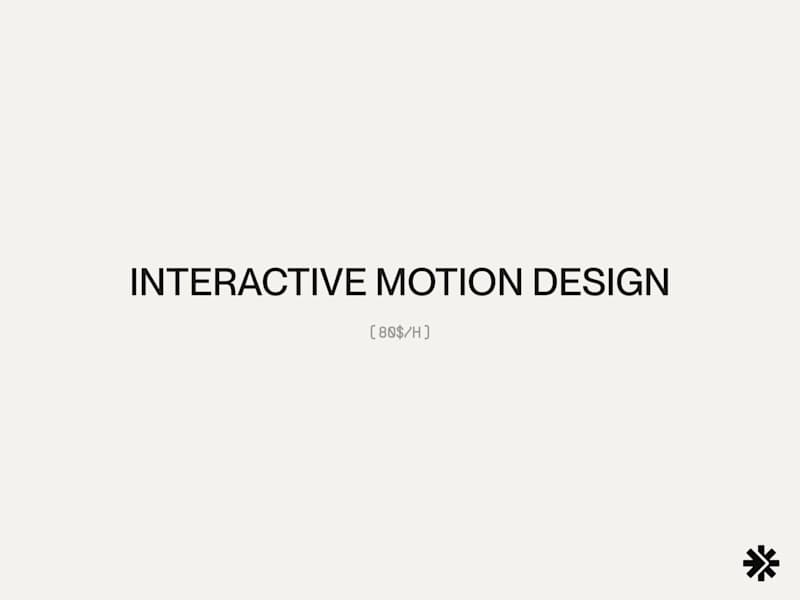 Cover image for Traditional & Interactive Motion Design