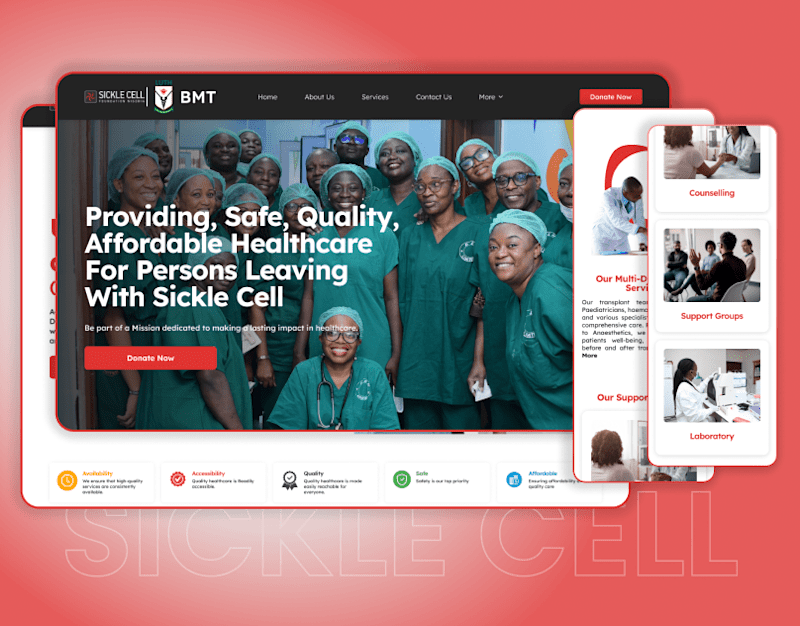 Cover image for Sickle Cell/BMT UX/UI case study!