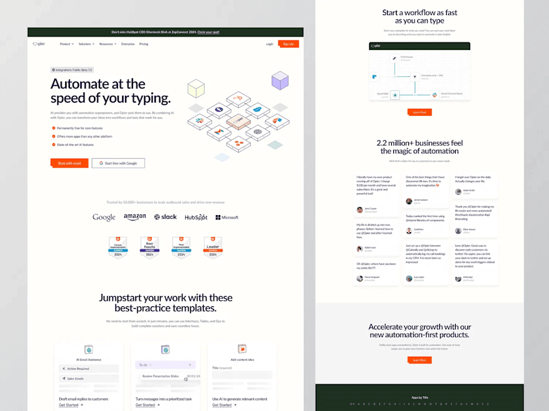 Cover image for Opier - Automation ⏐ Landing Page