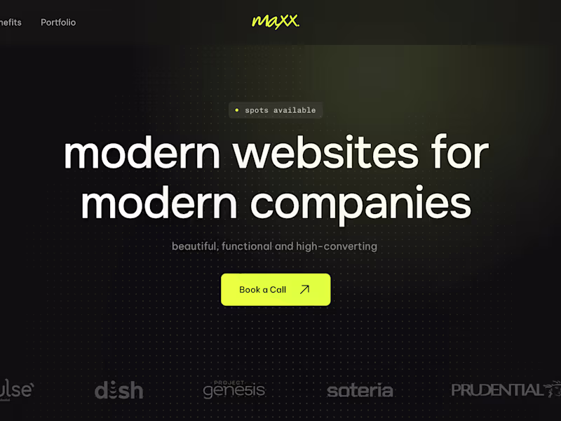 Cover image for maxx. website