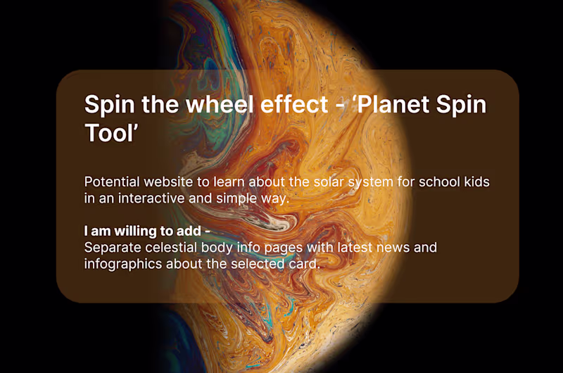Cover image for Spin Card Animation - Planet e-learning 