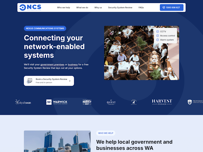 Cover image for Security Website • Design