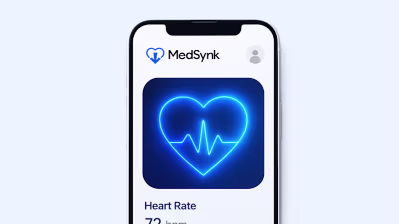 Cover image for Where empathy meets intelligence. The MedSynk identity bring...