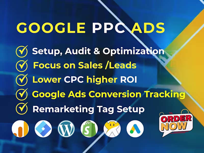 Cover image for I will audit and optimize your Google Ads AdWords PPC Campaigns