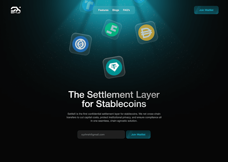 Cover image for SettleX | Landing Page | Web 3.0