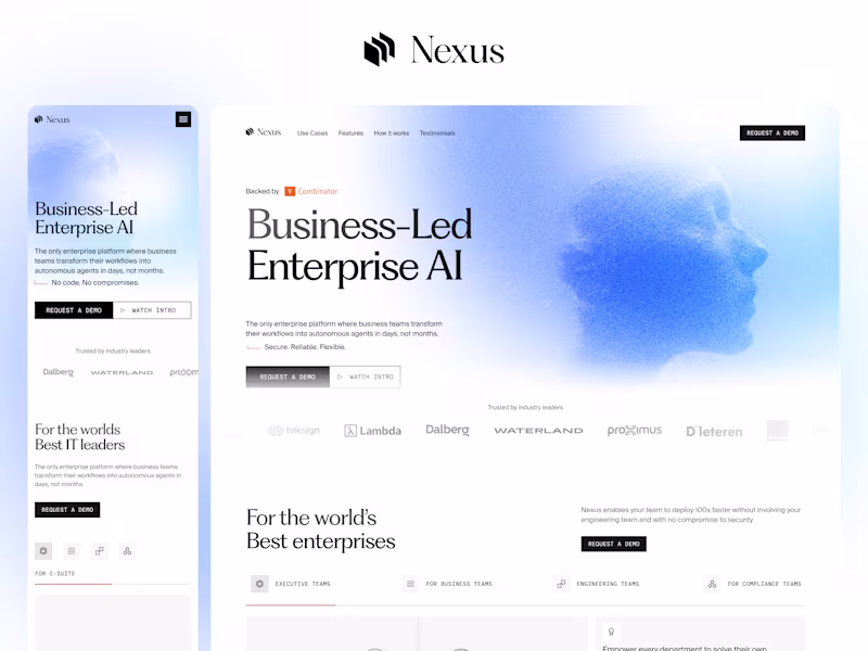 Cover image for Nexus (YC F25) | Figma to Framer Development