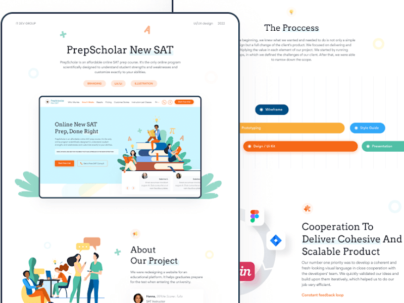 Cover image for Prep Scholar website redesign and branding refresh