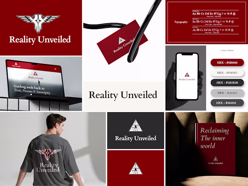 Cover image for Reality Unveiled – Visual Identity Design Website: realityun...