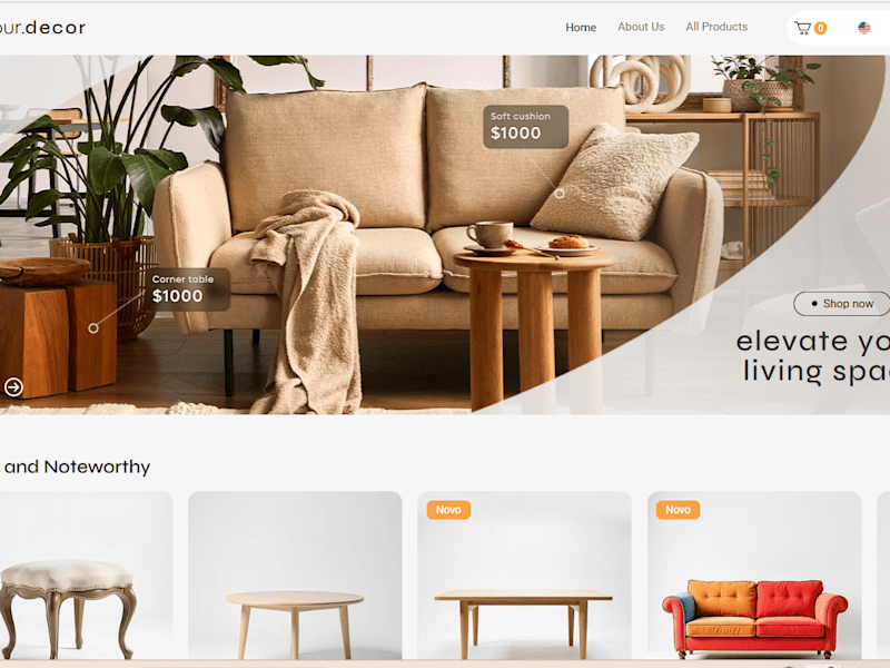 Cover image for eCommerce Template with CMS & Pre-Order Logic – YourDecor