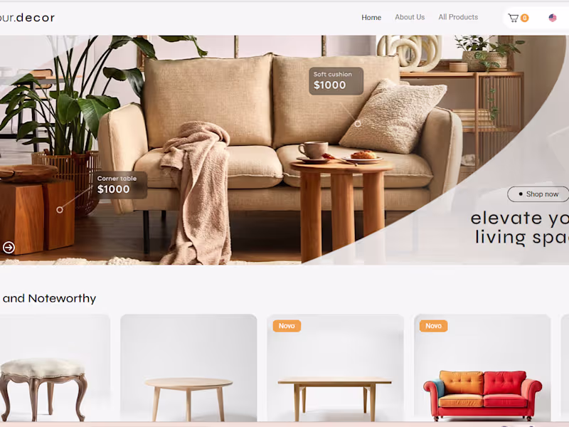 Cover image for eCommerce Template with CMS & Pre-Order Logic – YourDecor