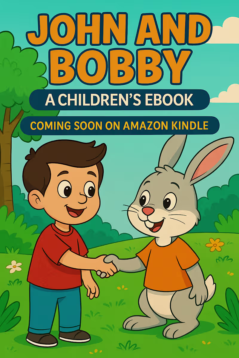 Cover image for John and Booby Chidren Ebook coming soon on Amazon 