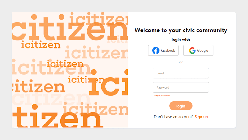 Cover image for icitizen web platform