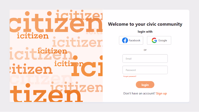 Cover image for icitizen web platform