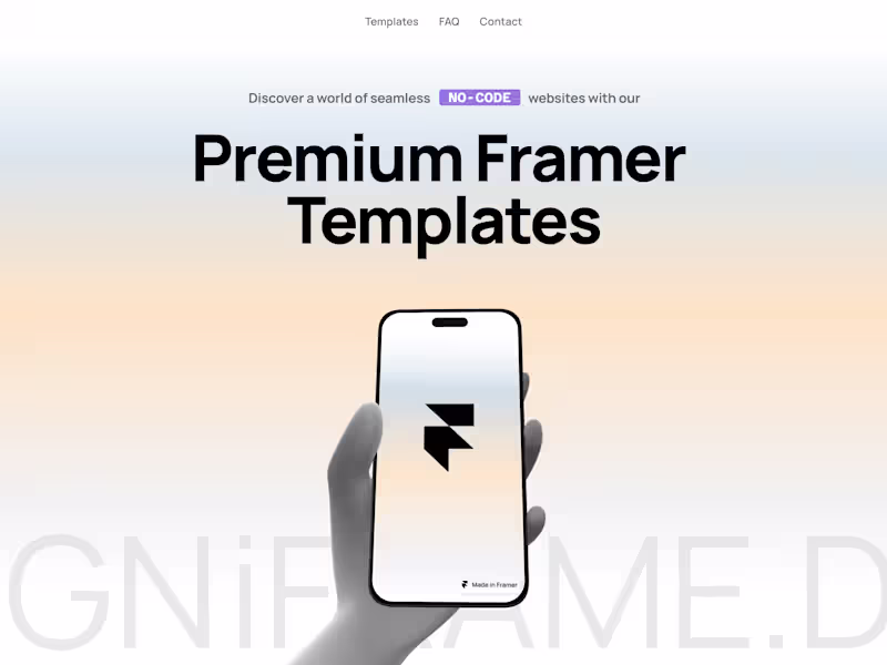 Cover image for Framer Templates by iframe.design
