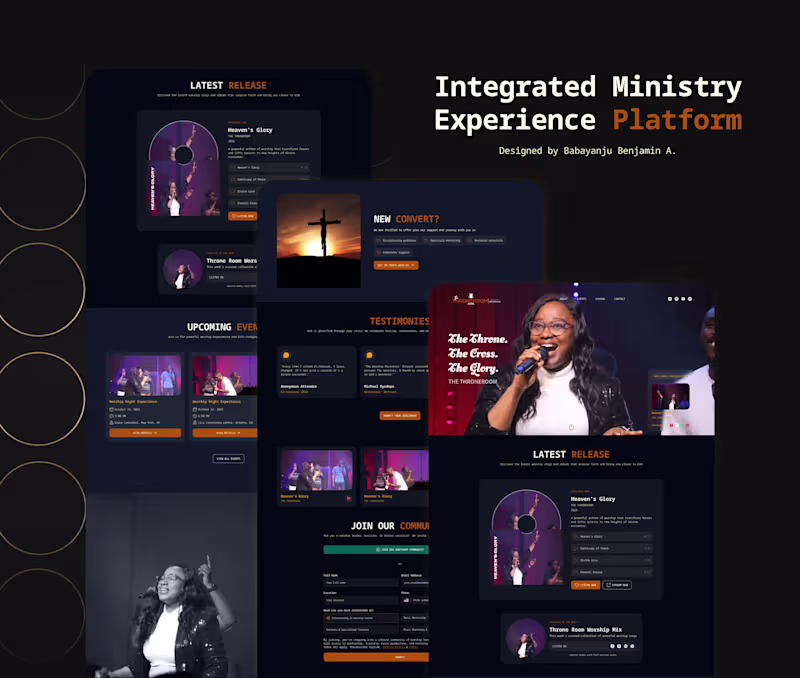 Cover image for Integrated Ministry Experience Platform A unified web experi...