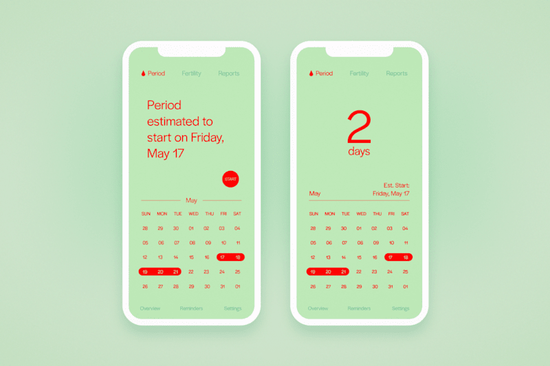 Cover image for Period Tracker Concept