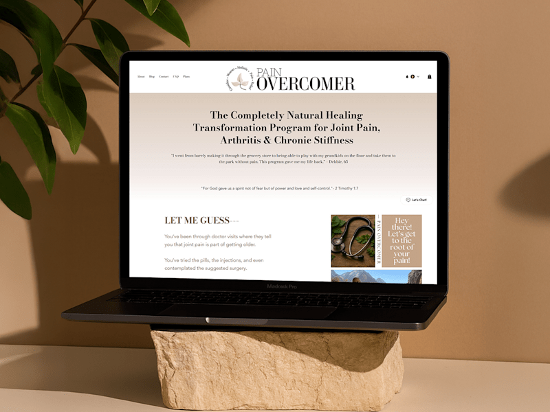 Cover image for Pain Overcomer – Wellness Programs Website (Wix Studio)