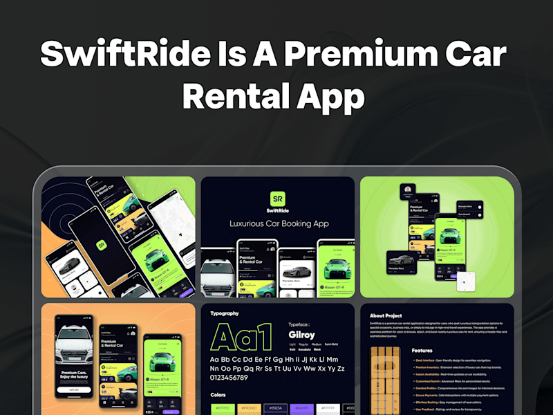 Cover image for SwiftRide is a premium car rental app 