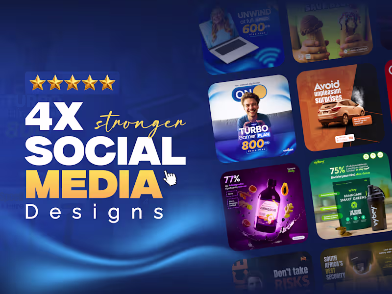 Cover image for Modern Graphic Design for Social Media, Ads & Branding