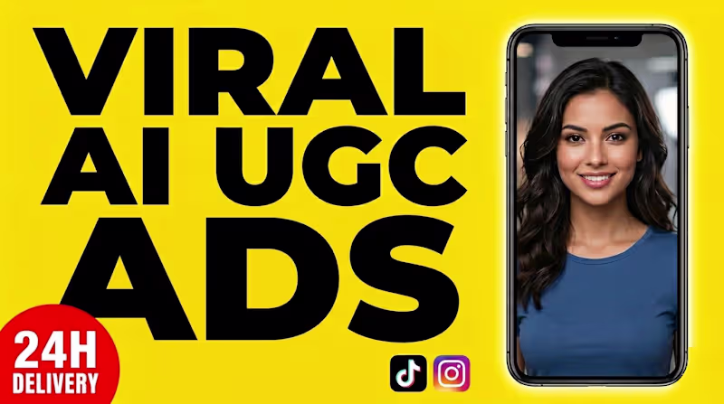 Cover image for create viral ai ugc video ads for tiktok, instagram in 24 hours