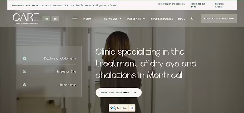 Cover image for Eye Care Web App (Webflow, Wized, Xano, Airtable, Memberstack)