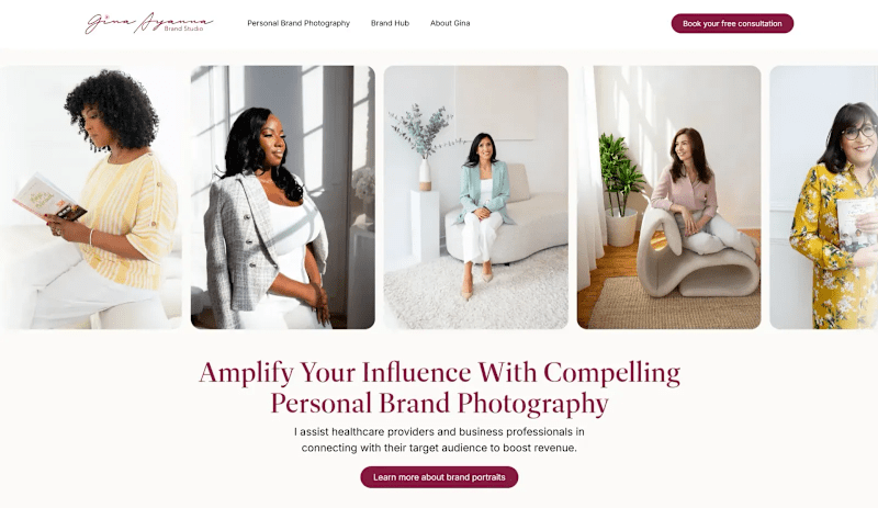 Cover image for Case Study : Gina Ayanna Photography Brand Refinement