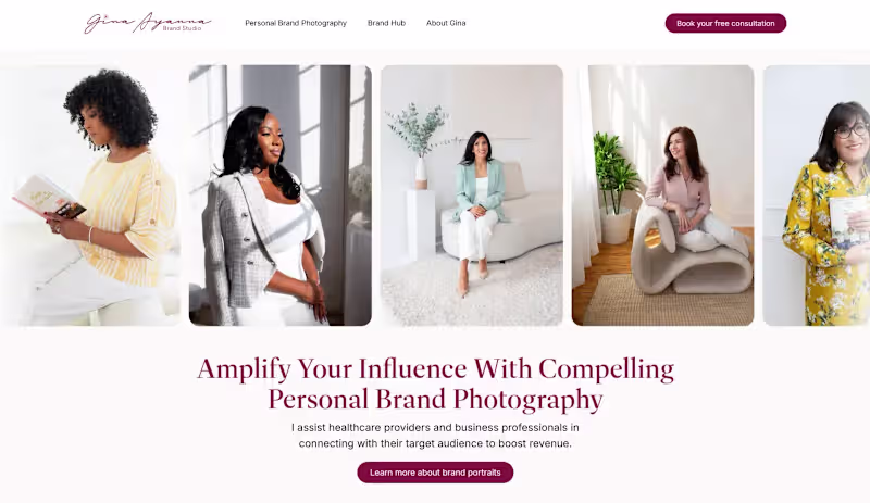 Cover image for Case Study : Gina Ayanna Photography Brand Refinement