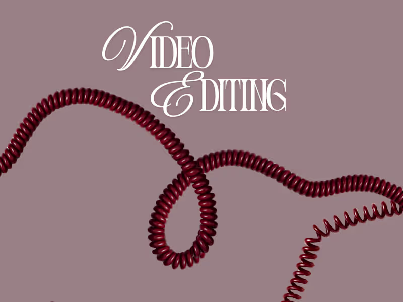 Cover image for Video Editing