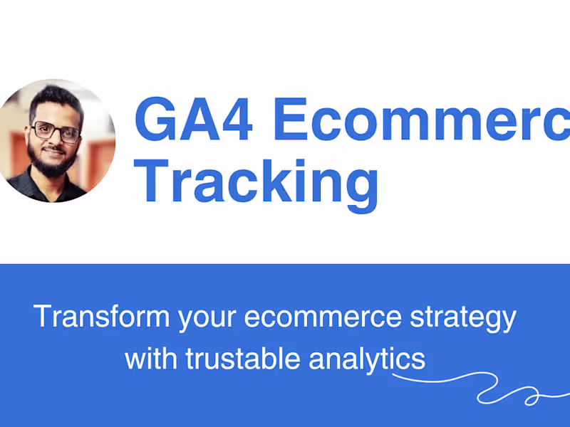 Cover image for setup GA4 e-commerce tracking to boost sales.