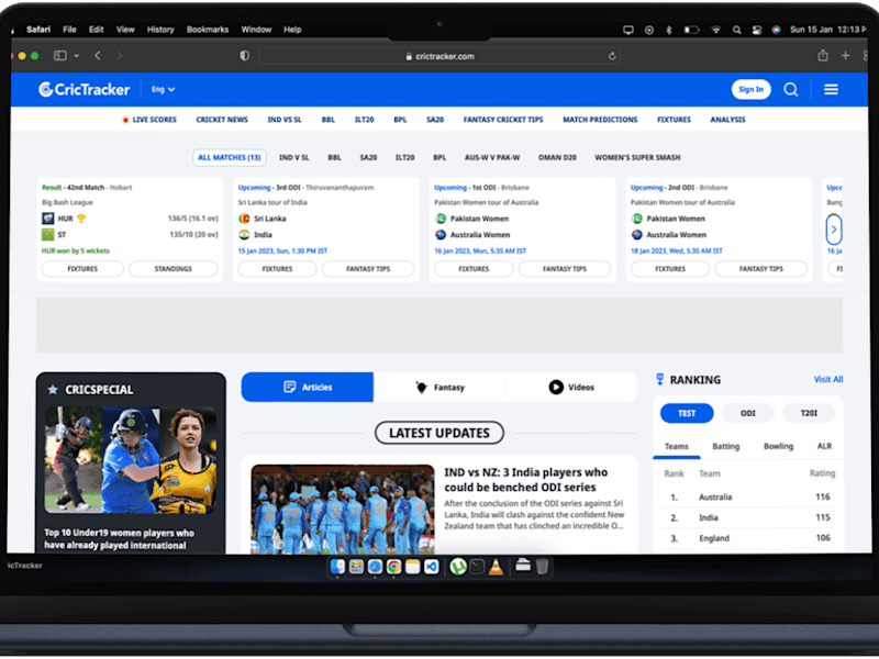 Cover image for Cricket Teams, Stats, Latest News, Match Predictions, Fantasy T…
