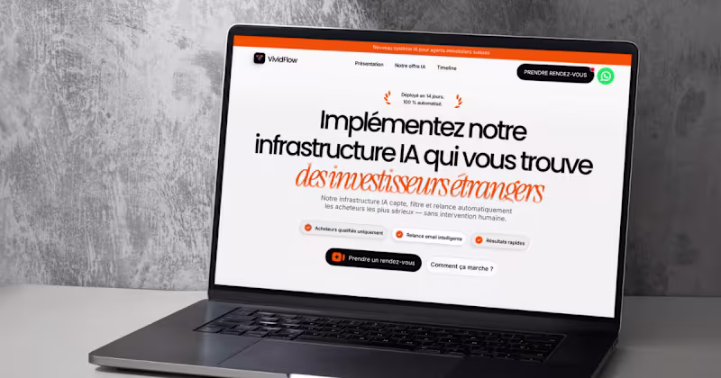 Cover image for Bespoke Landing Page Design for Vividflow