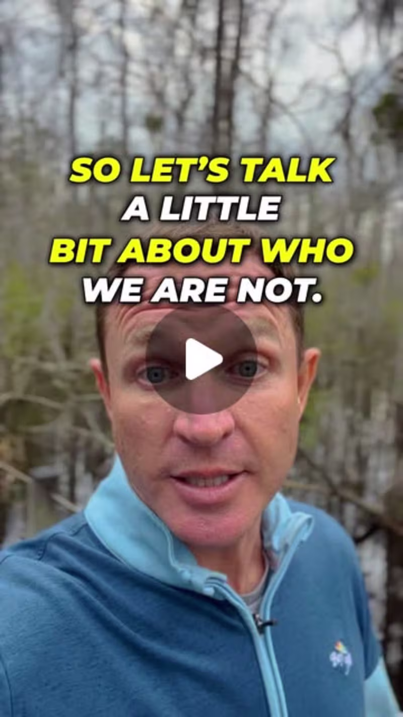 Cover image for Garrett Perdue on Instagram: “Sometimes who you are not is just…