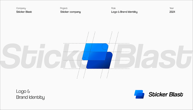 Cover image for Sticker Blast LOGO & BRAND Identitty :: Behance
