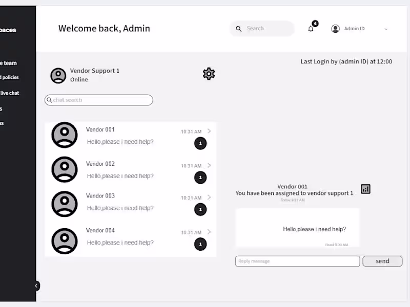 Cover image for Developed Wireframes For a Backend Admin System