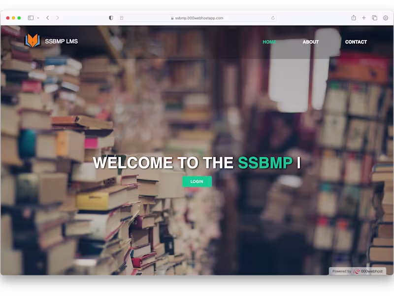 Cover image for Web-Based Library Management System
