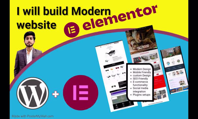 Cover image for I will Design Wordpress Website Using Elementor Page Builder